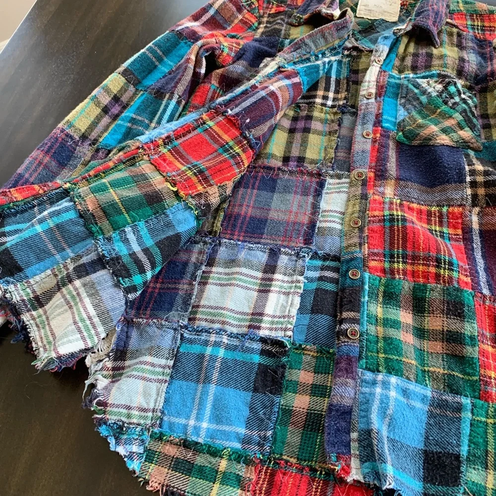 Free People Lost in Plaid Flannel (M) - Picture 3 of 8